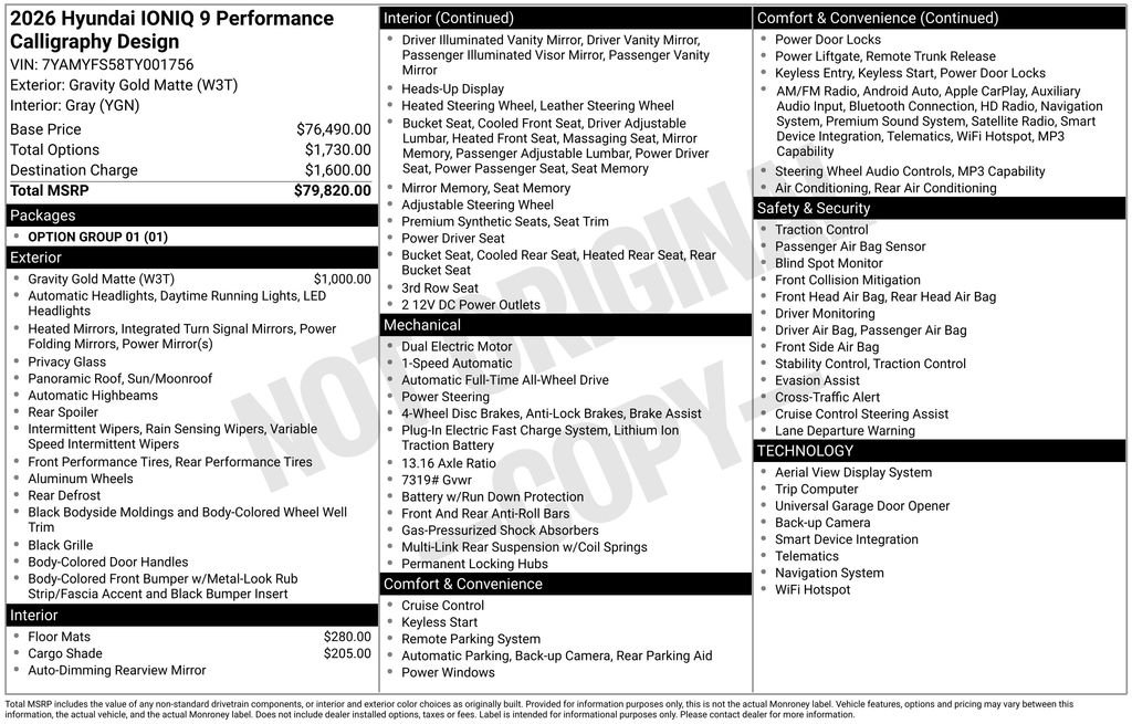 hyundai ioniq 9 2026 7YAMYFS58TY001756 image hyundai ioniq 9 2026 7YAMYFS58TY001756 image